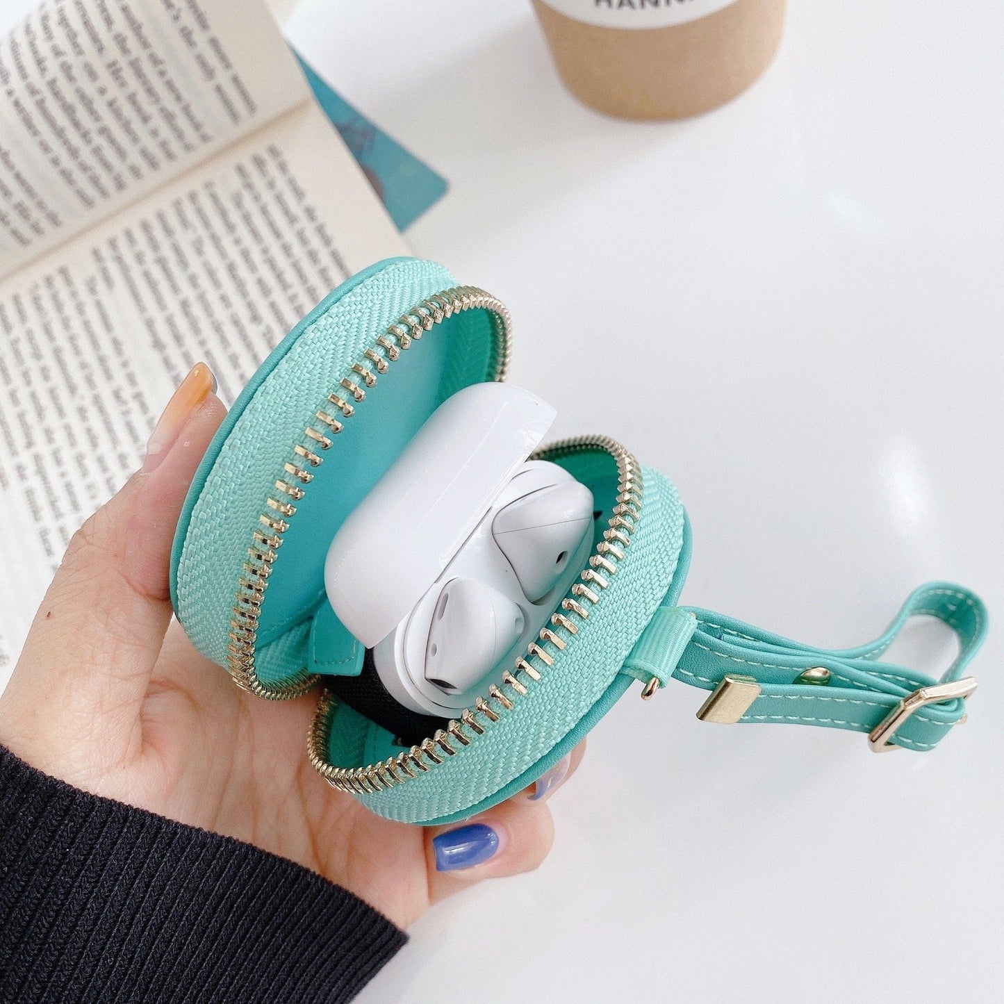 CherifCrochet Colorful Louis Vuitton And Gucci Airpods Pro Leather Bag