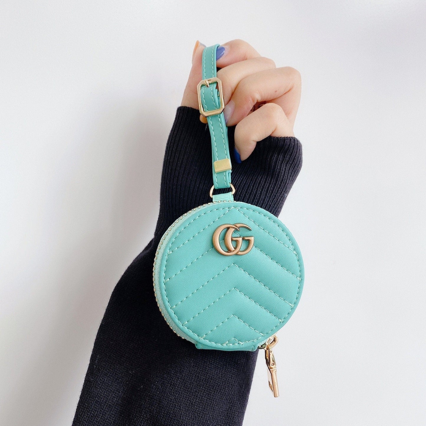 CherifCrochet Colorful Louis Vuitton And Gucci Airpods Pro Leather Bag