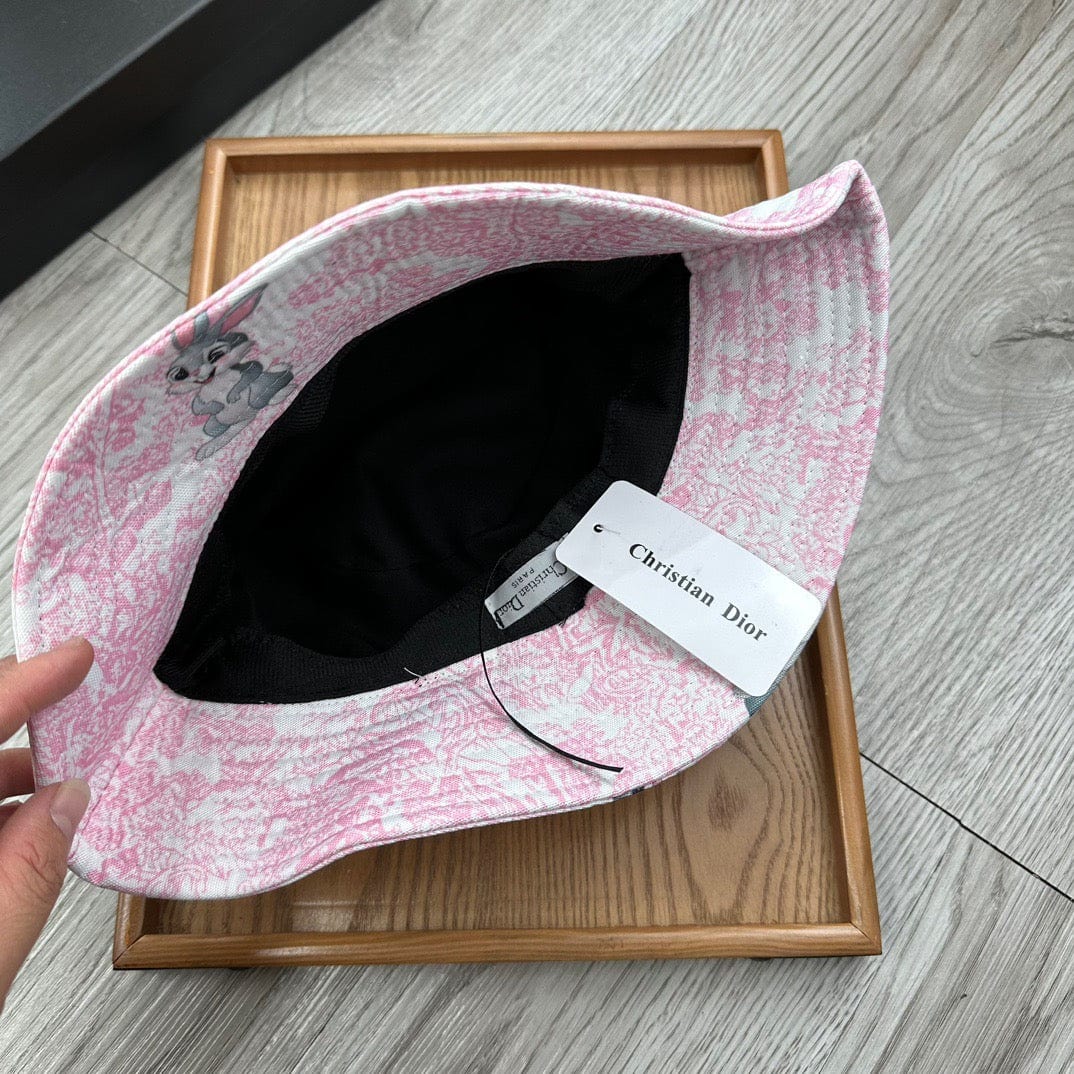 CherifCrochet D-Oblique Small Brim Bucket Hat