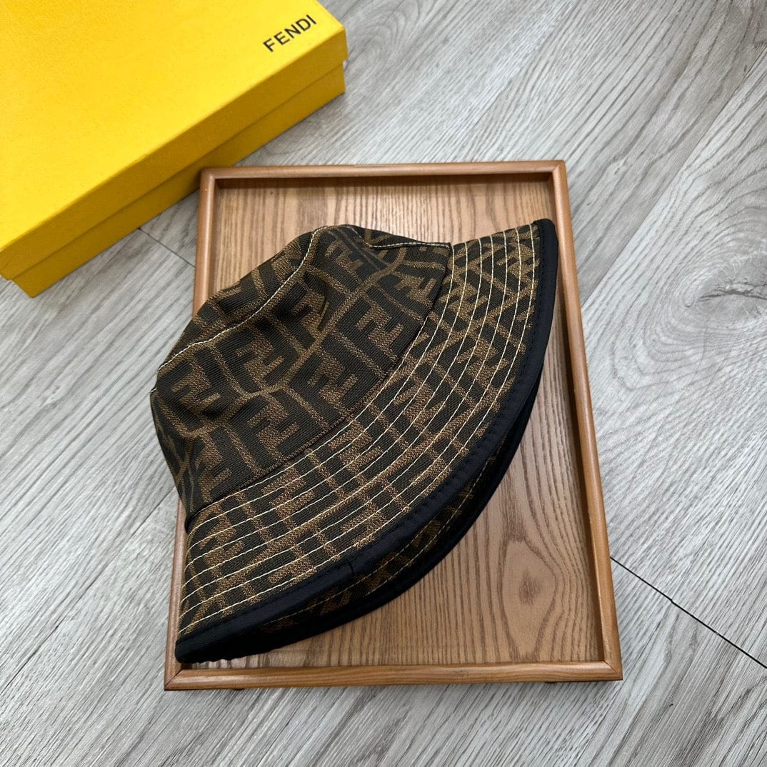 CherifCrochet Fendi Bucket Hat - Iconic Logo