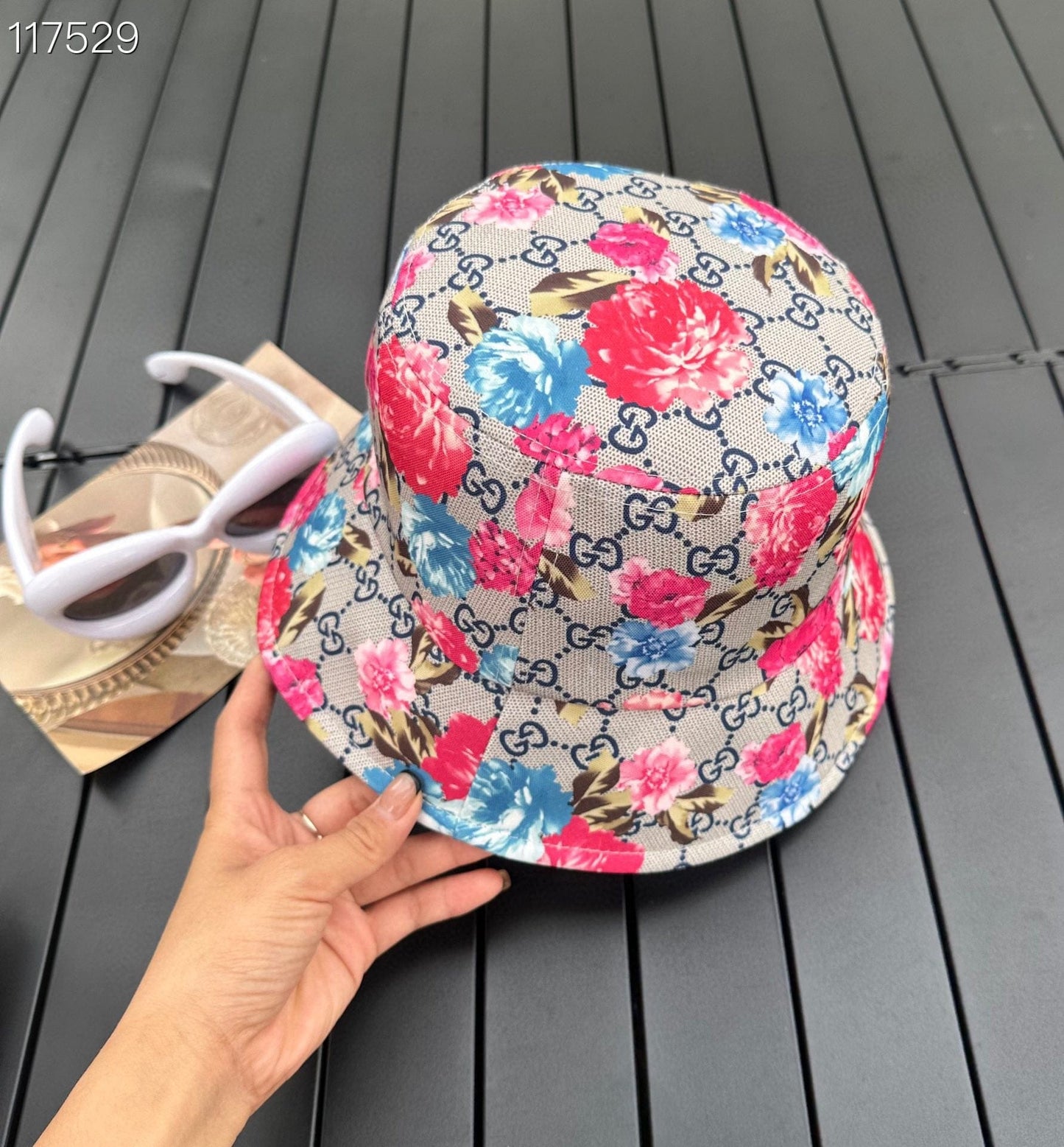 CherifCrochet Gucci Artistic Bucket Hat | Expressive and Fashion