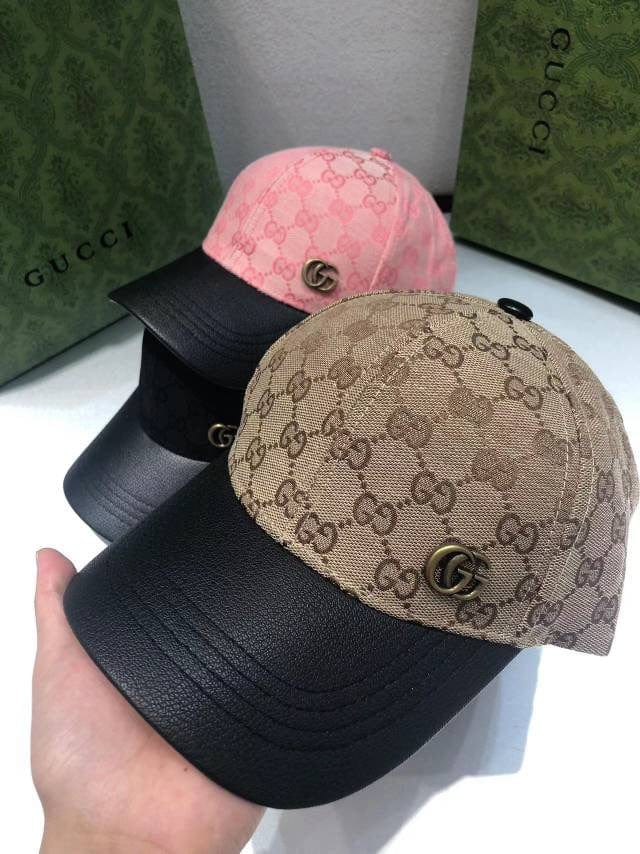 CherifCrochet Gucci Canvas Monogram Cap for men