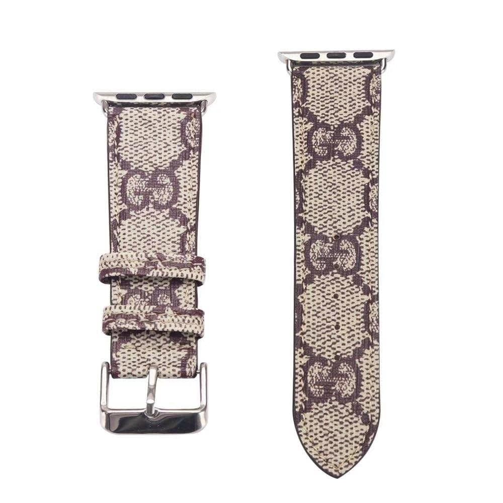 CherifCrochet Leather Gucci Watch Bands/Straps