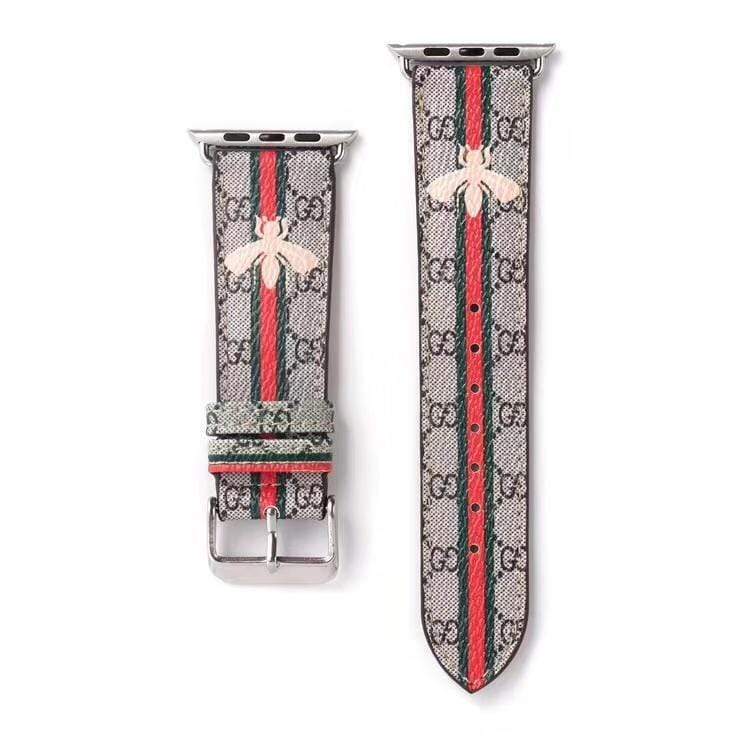CherifCrochet Leather Gucci Watch Bands/Straps