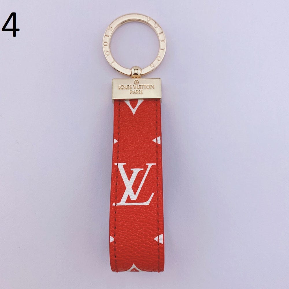 CherifCrochet Leather Louis Vuitton Keychain