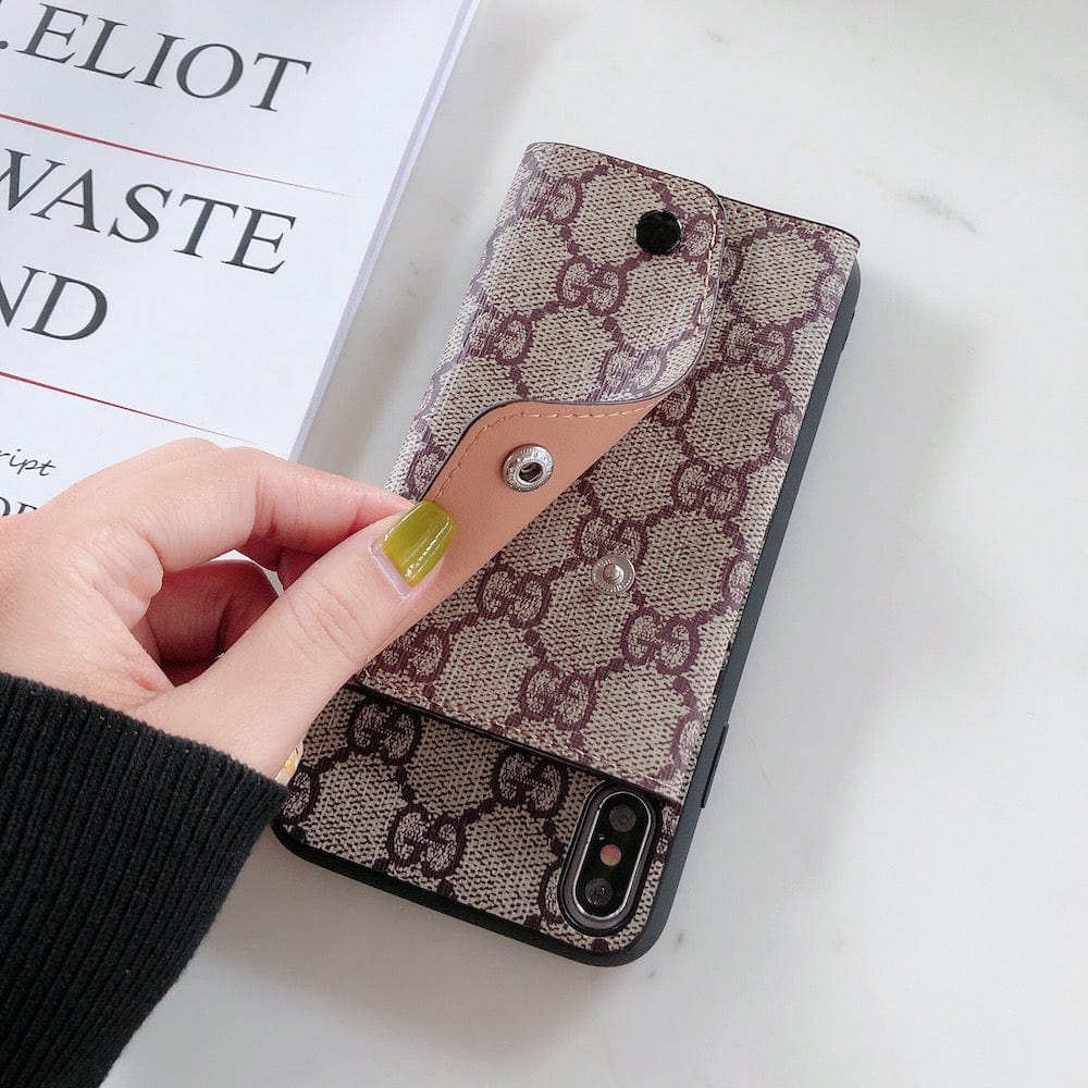 CherifCrochet Louis Vuitton and Gucci iPhone Cases with Integrated Wallet