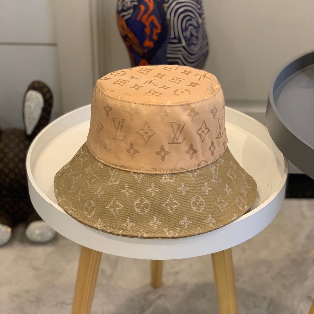 CherifCrochet Louis Vuitton Classic Beige Monogram Bucket Hat