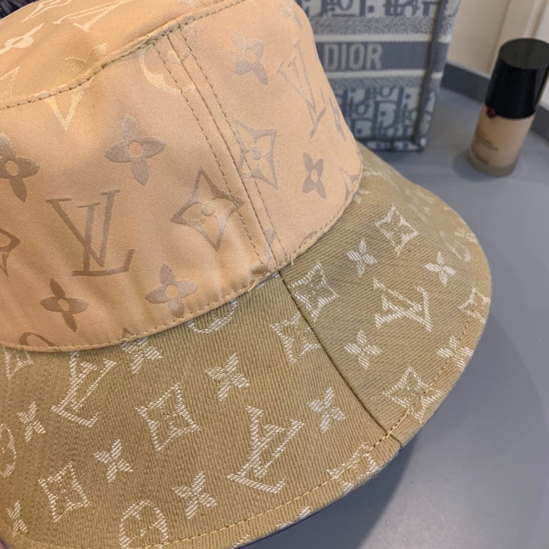 CherifCrochet Louis Vuitton Classic Beige Monogram Bucket Hat