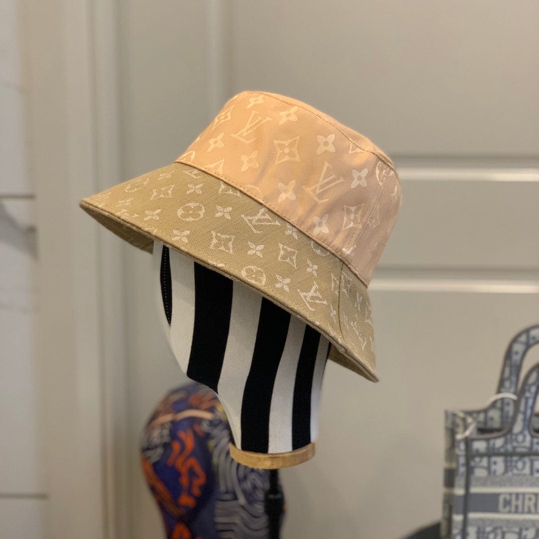 CherifCrochet Louis Vuitton Classic Beige Monogram Bucket Hat