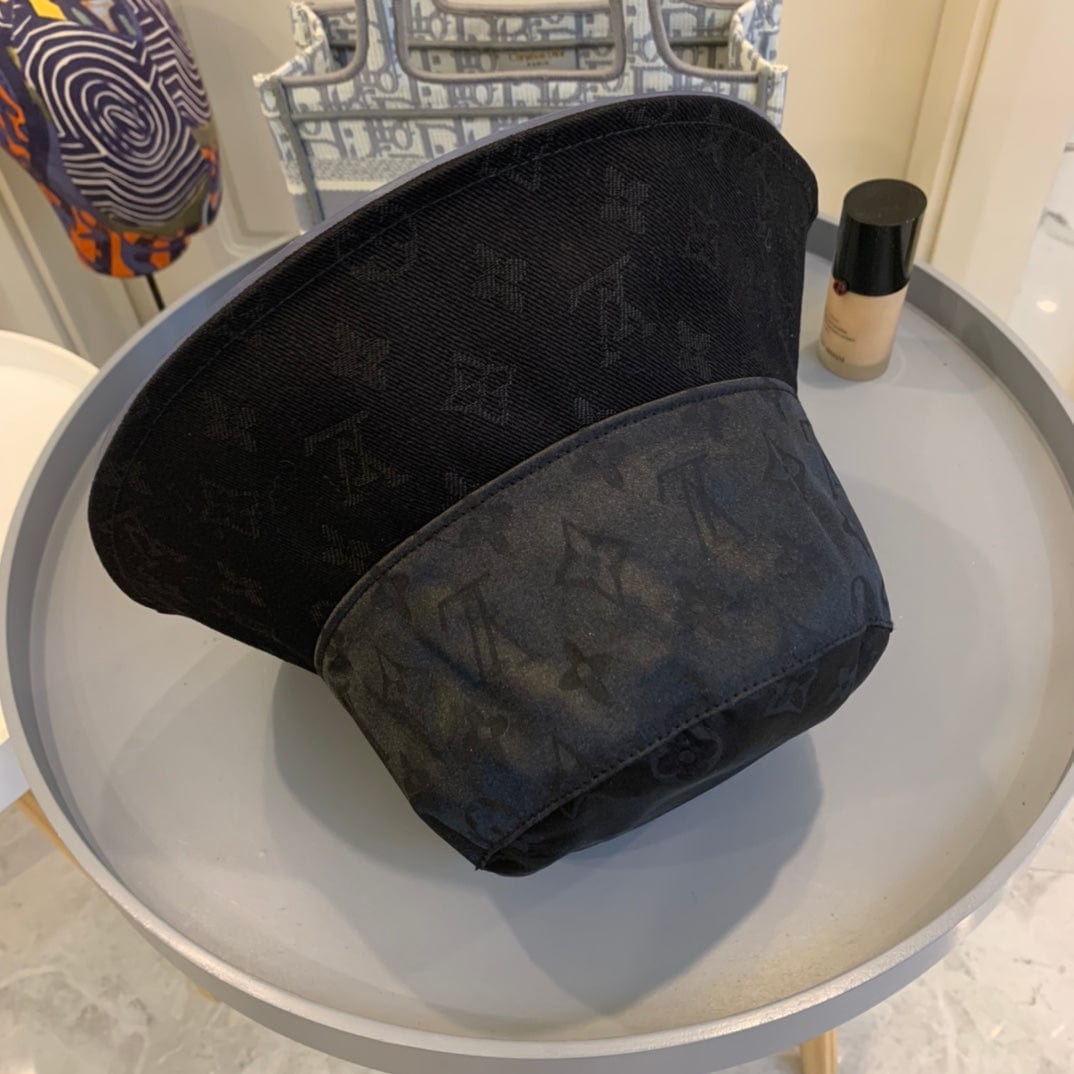 CherifCrochet Louis Vuitton Classic Black Monogram Bucket Hat