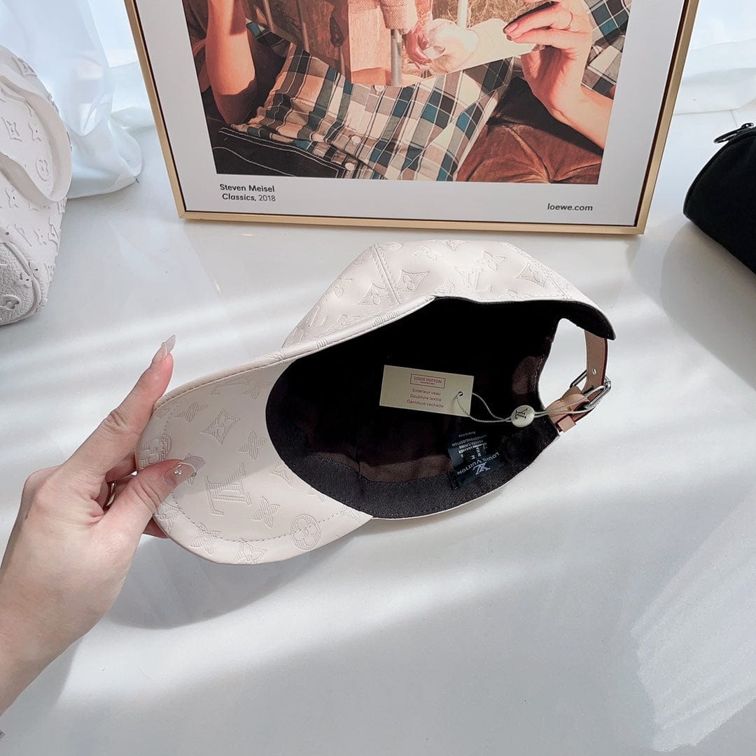 CherifCrochet Louis Vuitton Elegant Off-White Monogram Cap