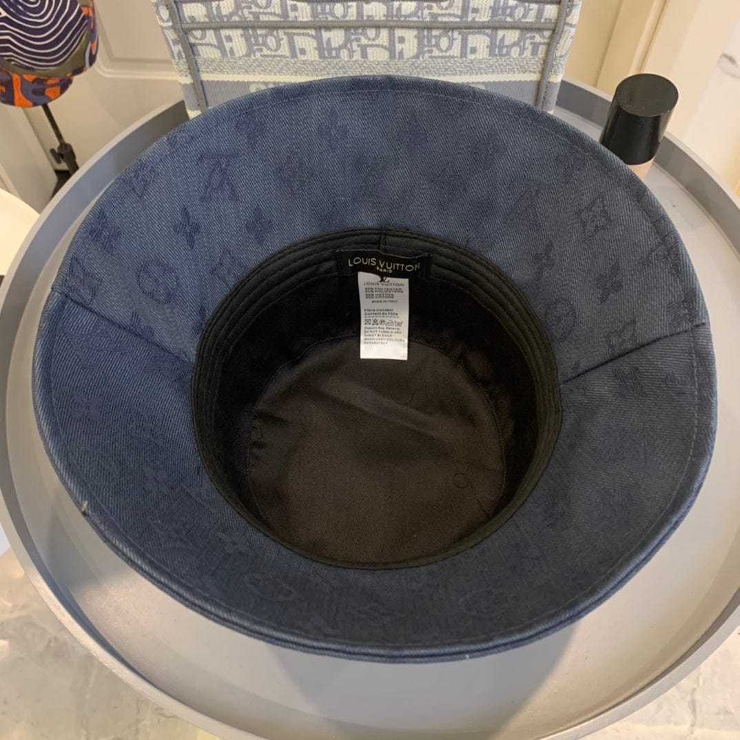 CherifCrochet Louis Vuitton Gradient Monogram Denim Bucket Hat