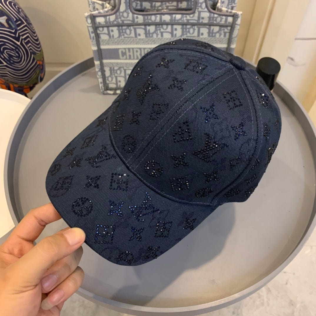 CherifCrochet Louis Vuitton Navy Blue Monogram Baseball Cap