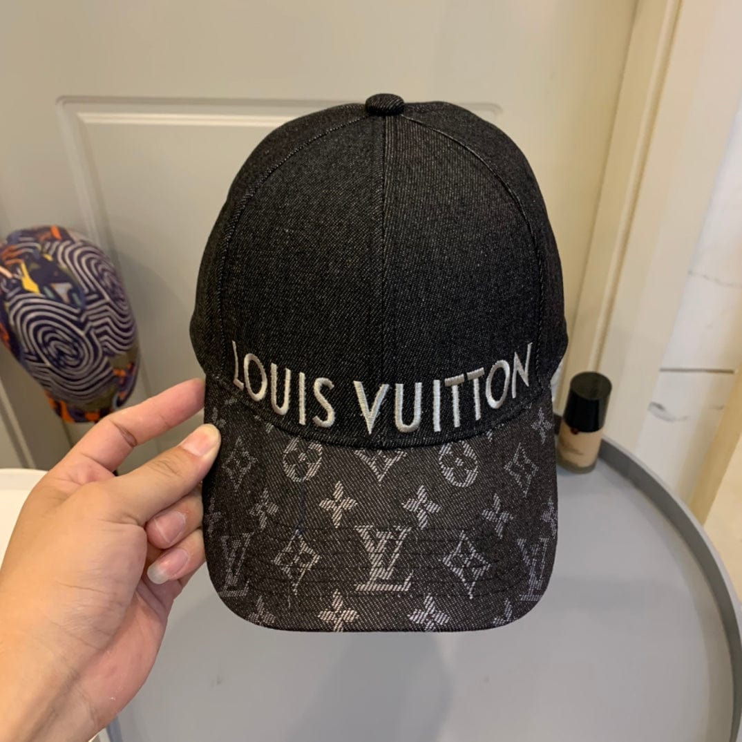 CherifCrochet Louis Vuitton Textured Black Monogram Cap