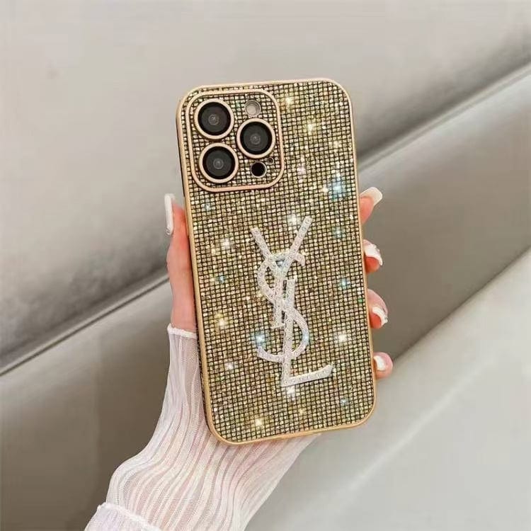 CherifCrochet Stylish YSL iPhone Cases Compatible with iPhone 11 to iPhone 16 Models