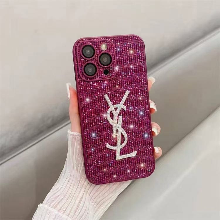 CherifCrochet Stylish YSL iPhone Cases Compatible with iPhone 11 to iPhone 16 Models