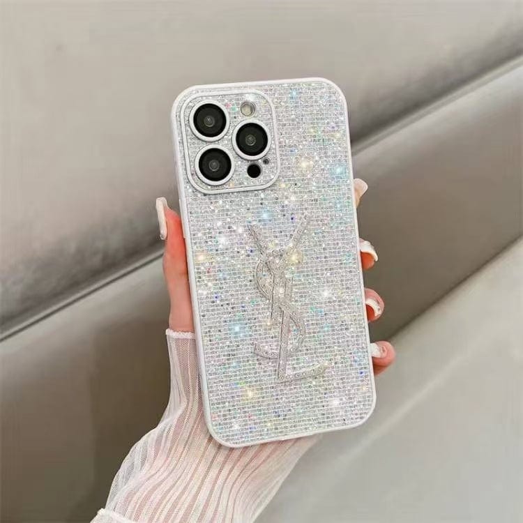 CherifCrochet Stylish YSL iPhone Cases Compatible with iPhone 11 to iPhone 16 Models