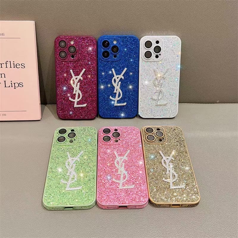 CherifCrochet Stylish YSL iPhone Cases Compatible with iPhone 11 to iPhone 16 Models