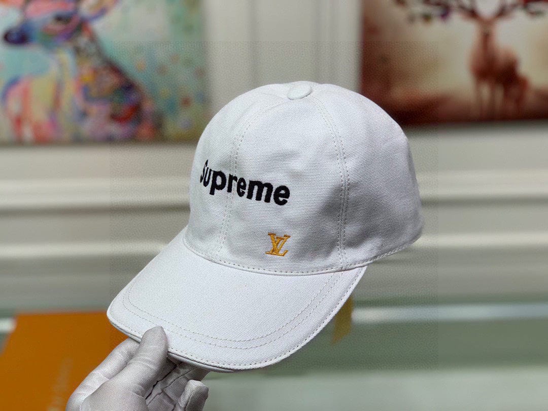 CherifCrochet Supreme Classic White Logo Cap