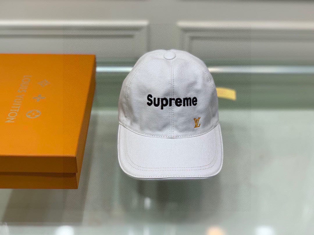 CherifCrochet Supreme Classic White Logo Cap