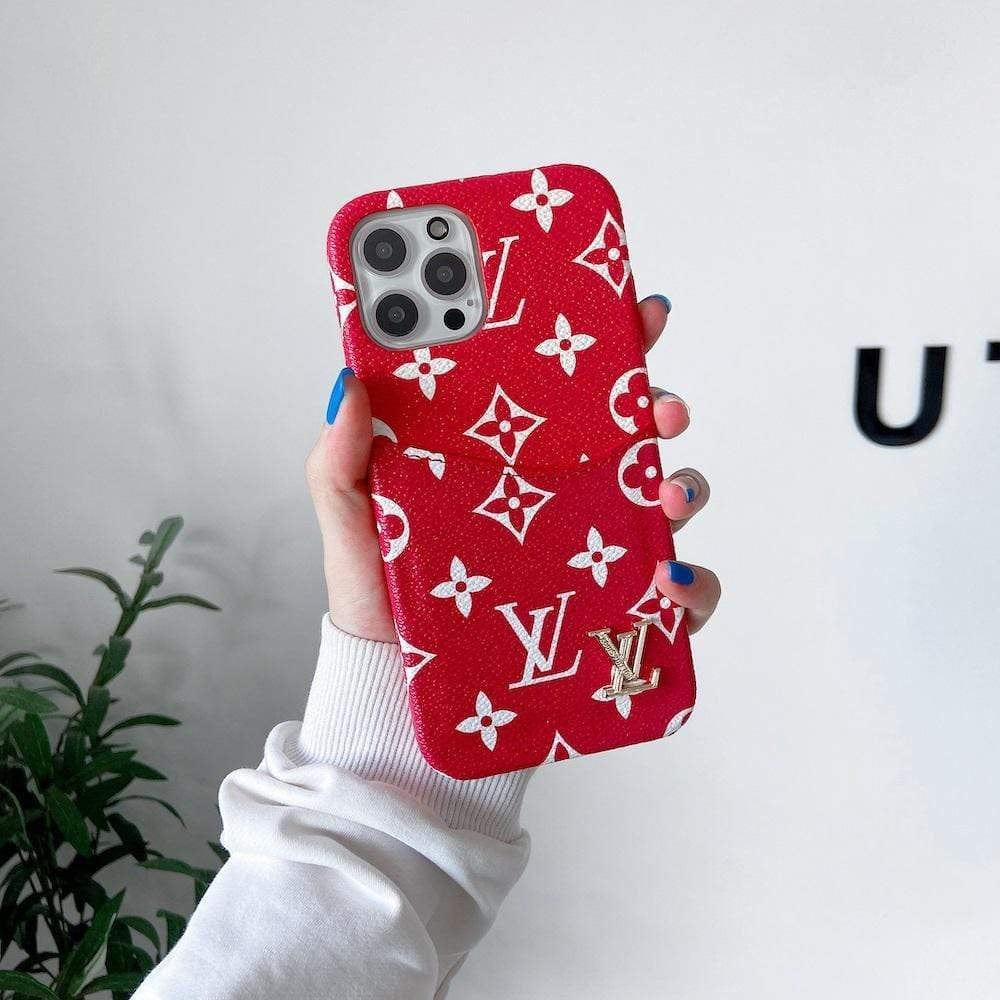 Ibesal Jewelry Leather Louis Vuitton Iphone Case