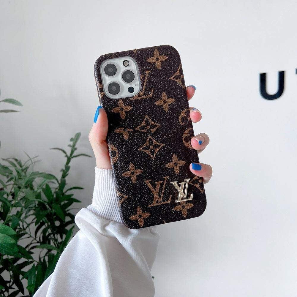Ibesal Jewelry Leather Louis Vuitton Iphone Case
