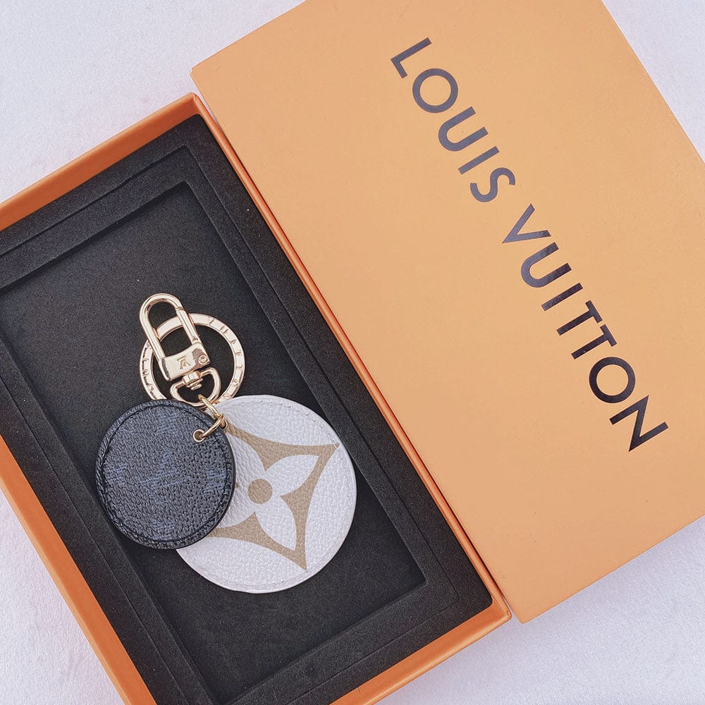 Ibesal Jewelry Louis Vuitton Rounded Leather Keychain | Bag Keychain