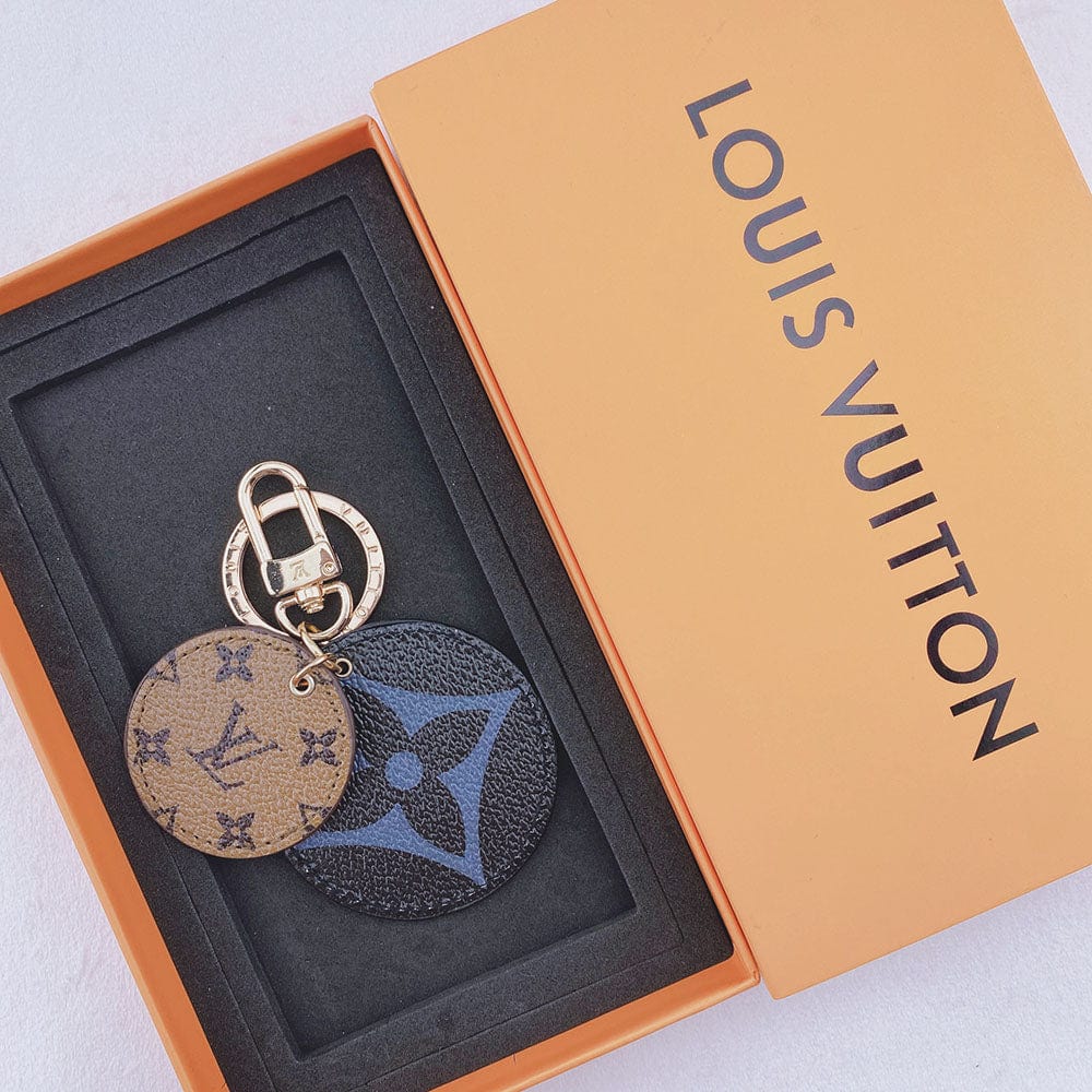 Ibesal Jewelry Louis Vuitton Rounded Leather Keychain | Bag Keychain