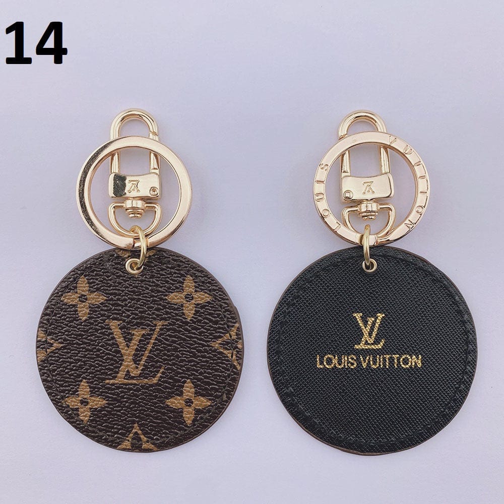 Ibesal Jewelry Louis Vuitton Rounded Leather Keychain | Bag Keychain