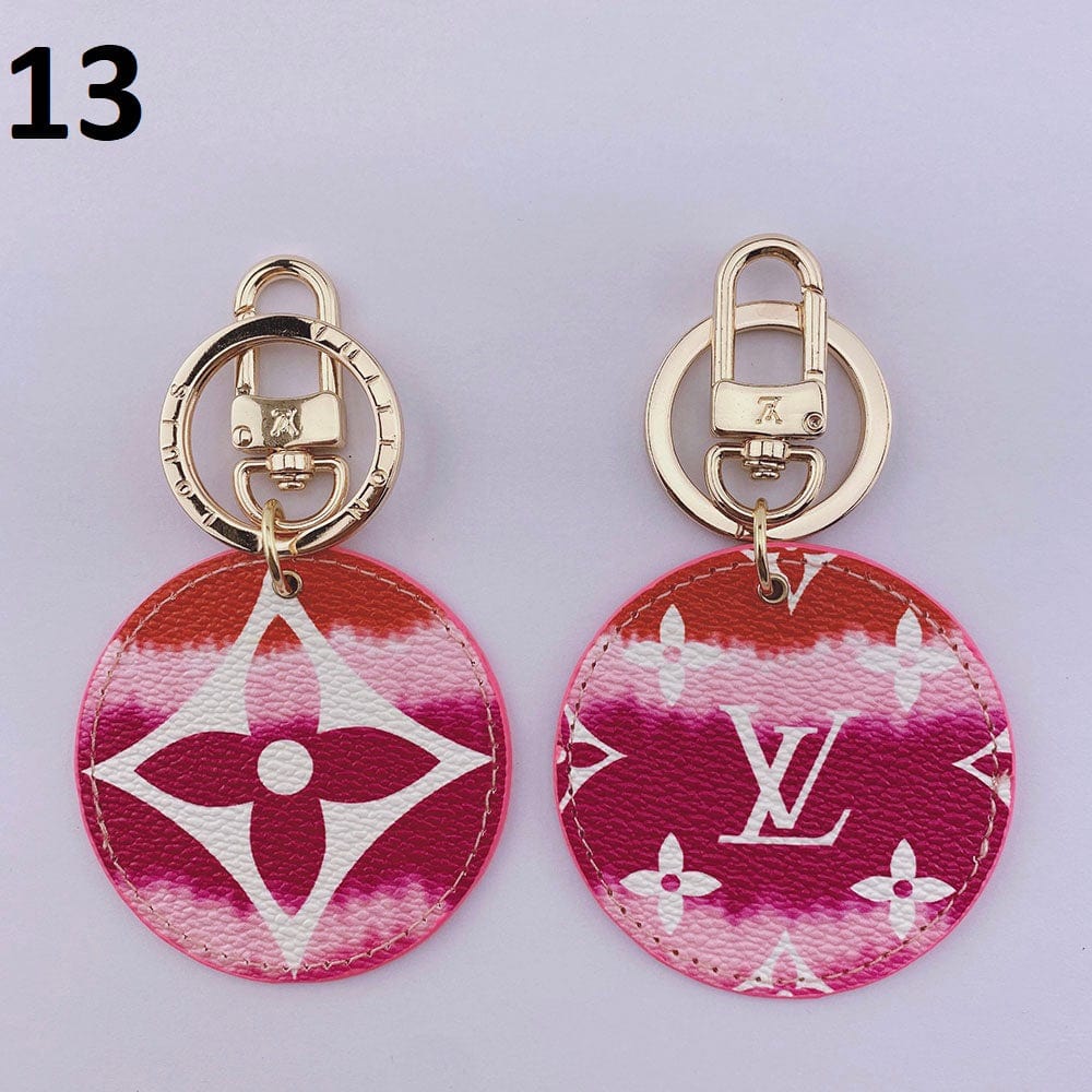 Ibesal Jewelry Louis Vuitton Rounded Leather Keychain | Bag Keychain