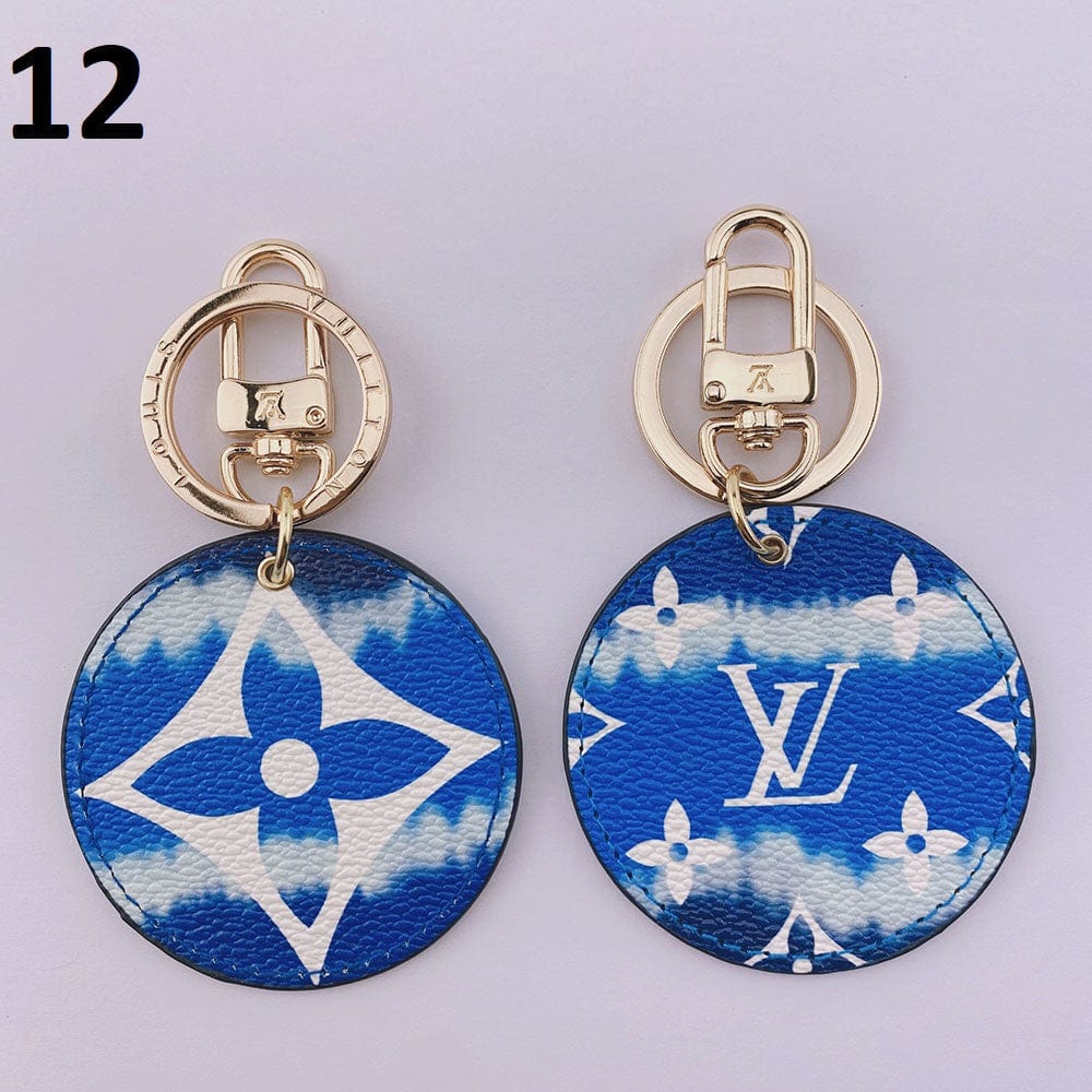 Ibesal Jewelry Louis Vuitton Rounded Leather Keychain | Bag Keychain