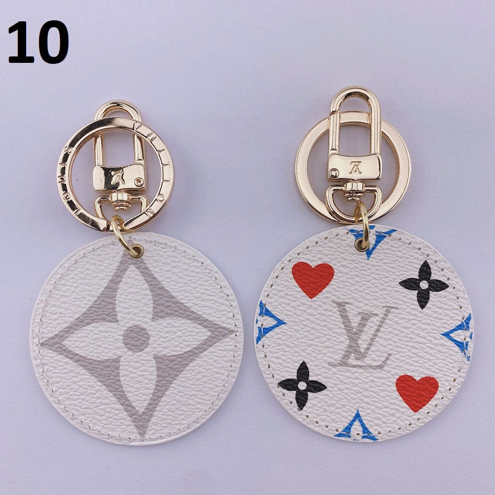 Ibesal Jewelry Louis Vuitton Rounded Leather Keychain | Bag Keychain