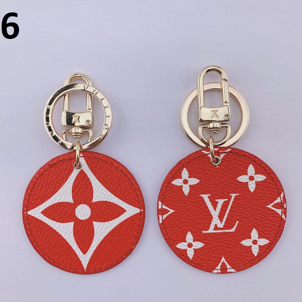 Ibesal Jewelry Louis Vuitton Rounded Leather Keychain | Bag Keychain