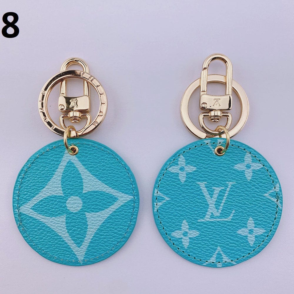 Ibesal Jewelry Louis Vuitton Rounded Leather Keychain | Bag Keychain