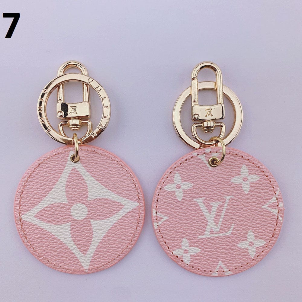 Ibesal Jewelry Louis Vuitton Rounded Leather Keychain | Bag Keychain