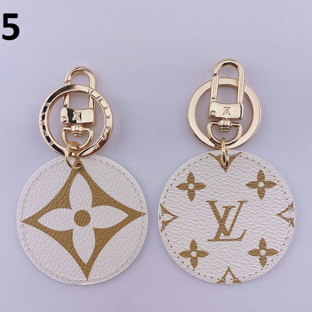 Ibesal Jewelry Louis Vuitton Rounded Leather Keychain | Bag Keychain