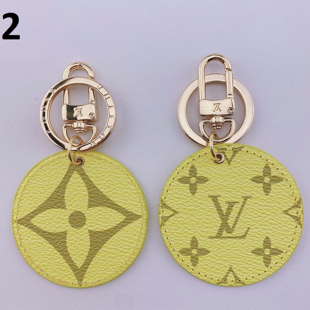 Ibesal Jewelry Louis Vuitton Rounded Leather Keychain | Bag Keychain