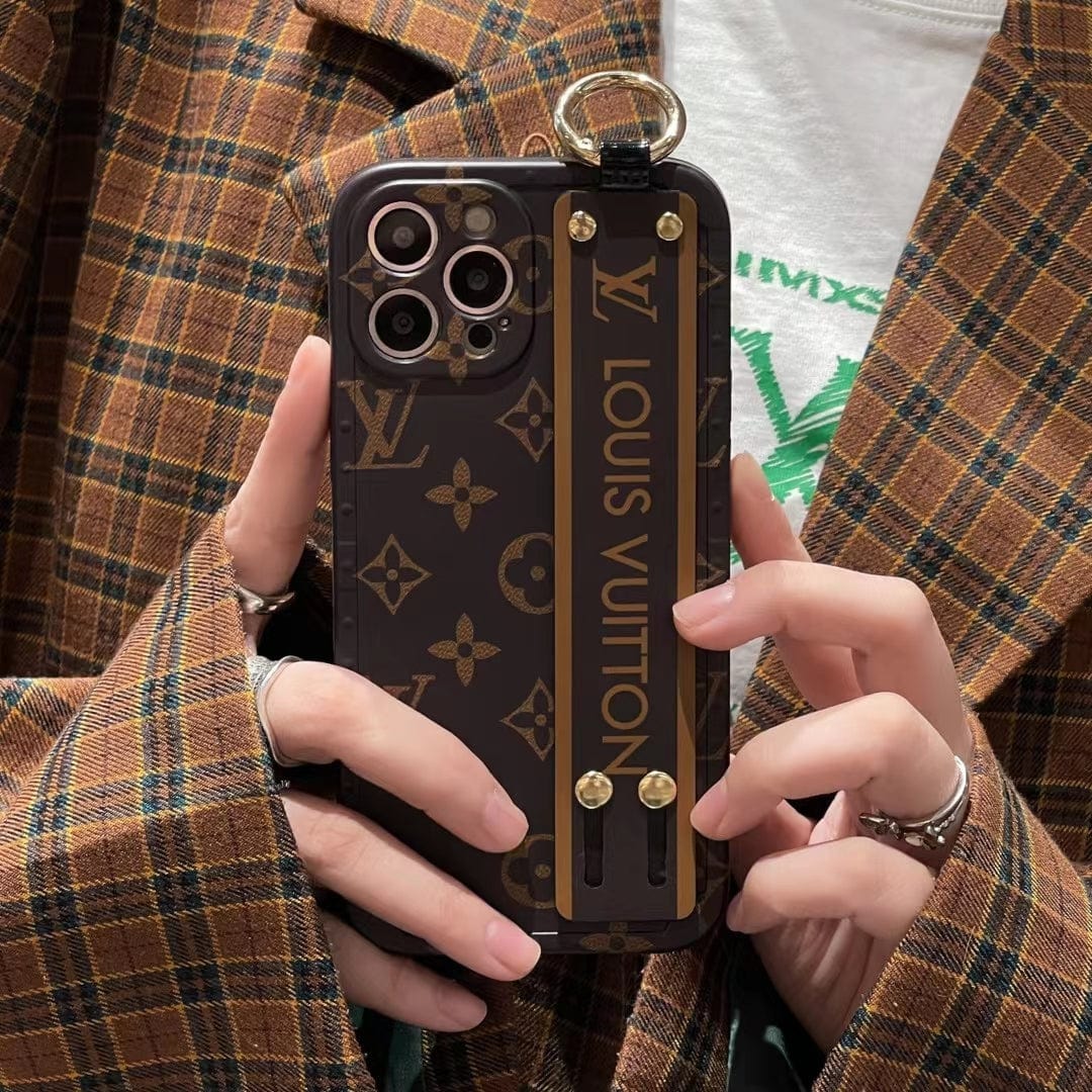 Ibesal Jewelry Monogram Louis Vuitton Phone Case With handle for iPhone 13 | iPhone 14| iPhone 15