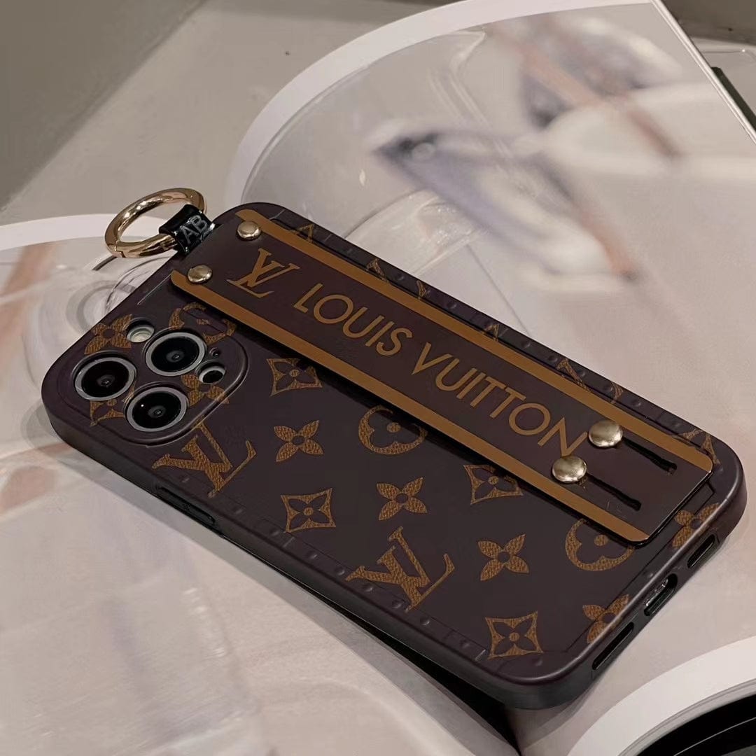 Ibesal Jewelry Monogram Louis Vuitton Phone Case With handle for iPhone 13 | iPhone 14| iPhone 15