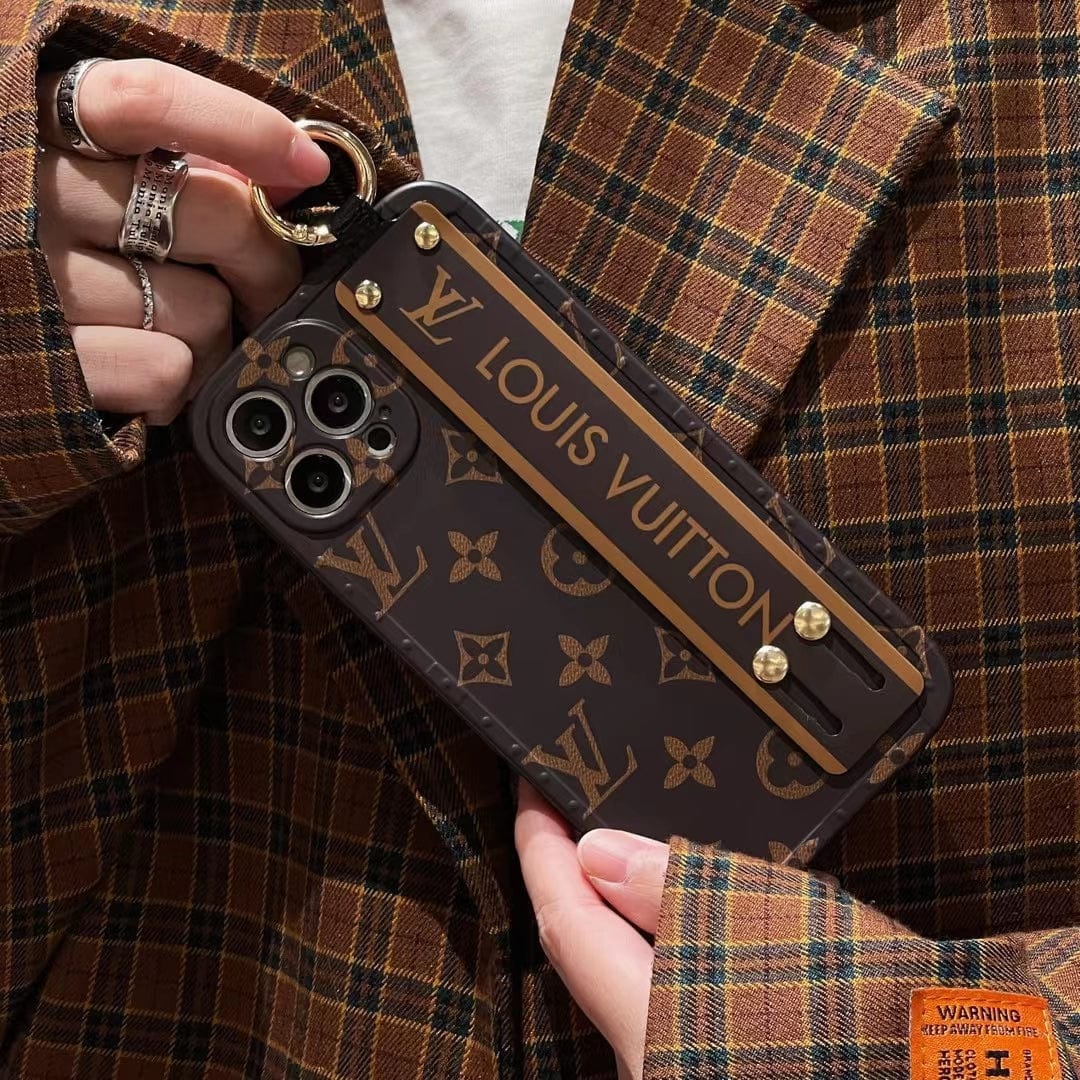 Ibesal Jewelry Monogram Louis Vuitton Phone Case With handle for iPhone 13 | iPhone 14| iPhone 15