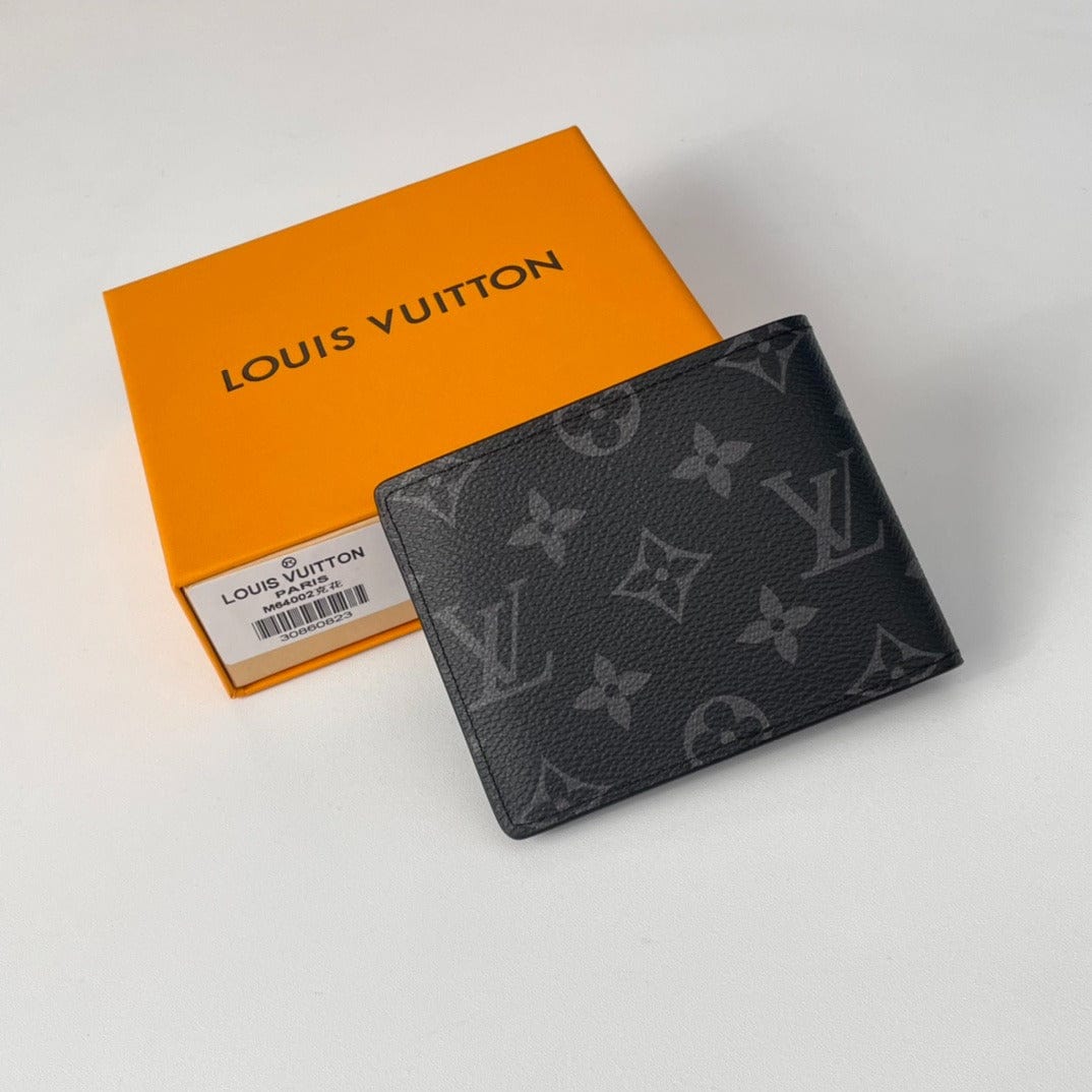 Tunde Store Black Louis Vuitton Charcoal Gray Monogram Wallet