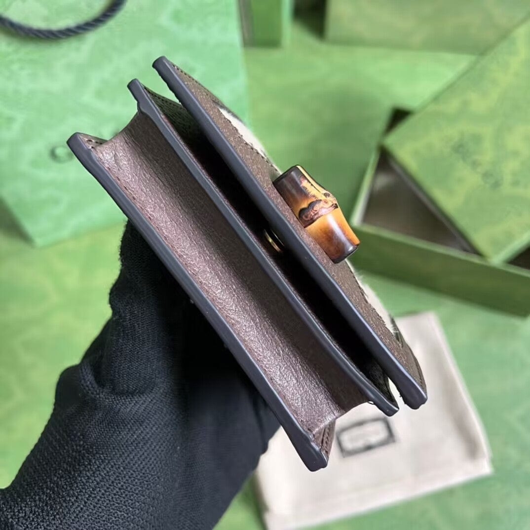 Tunde Store Brown Gucci Leather Wallet