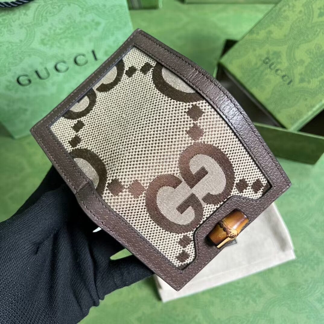 Tunde Store Brown Gucci Leather Wallet