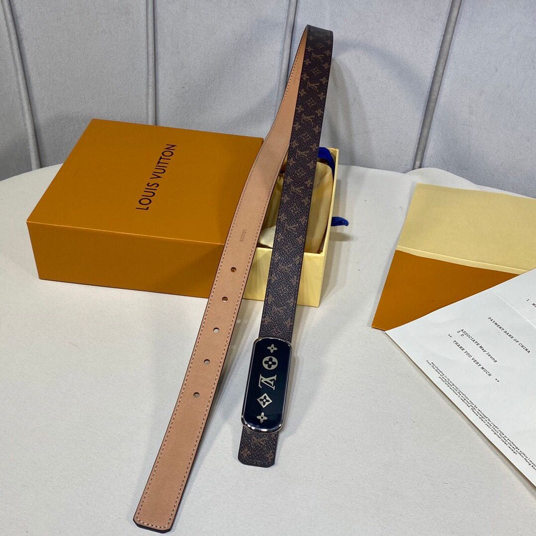 Tunde Store Brown Leather Louis Vuitton Belt - Gucci Buckle
