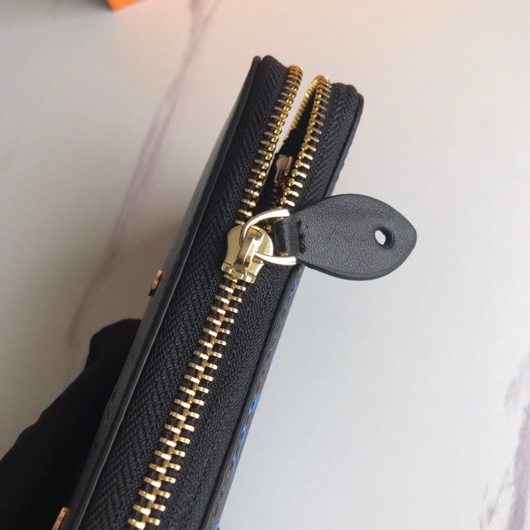 Tunde Store Chocolate Louis Vuitton Leather Zipper Wallet
