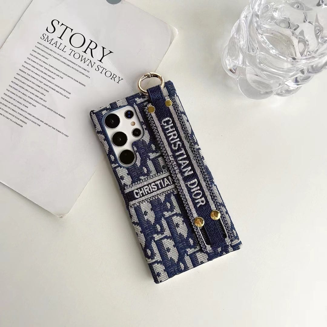 Tunde Store Christian Dior Designer Phone Case For Samsung with Hand strap