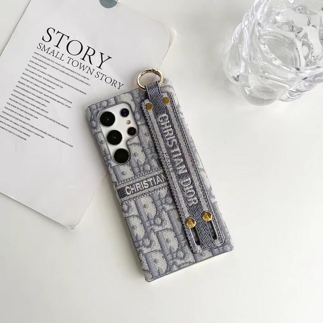 Tunde Store Christian Dior Designer Phone Case For Samsung with Hand strap
