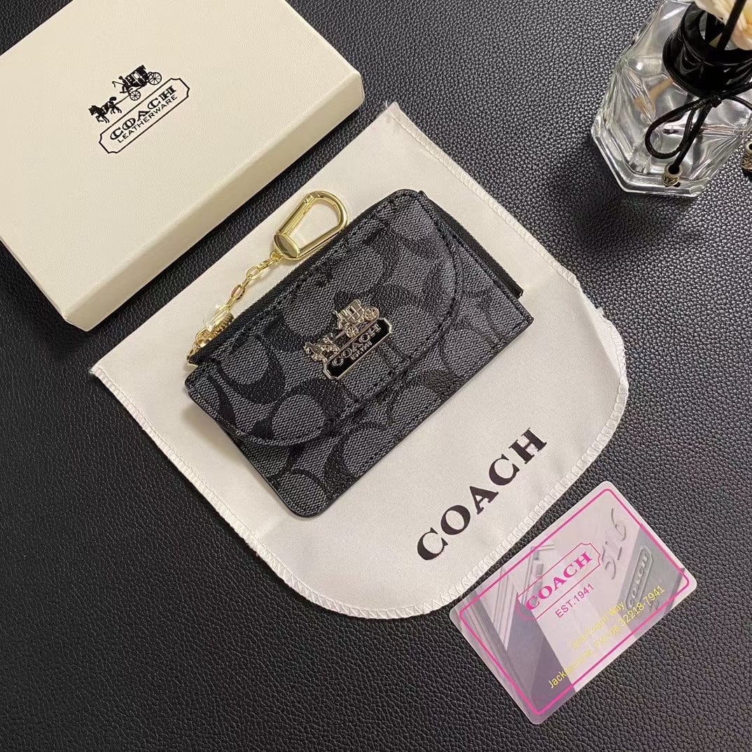 Tunde Store Coach Signature Mini Wallet with Chain