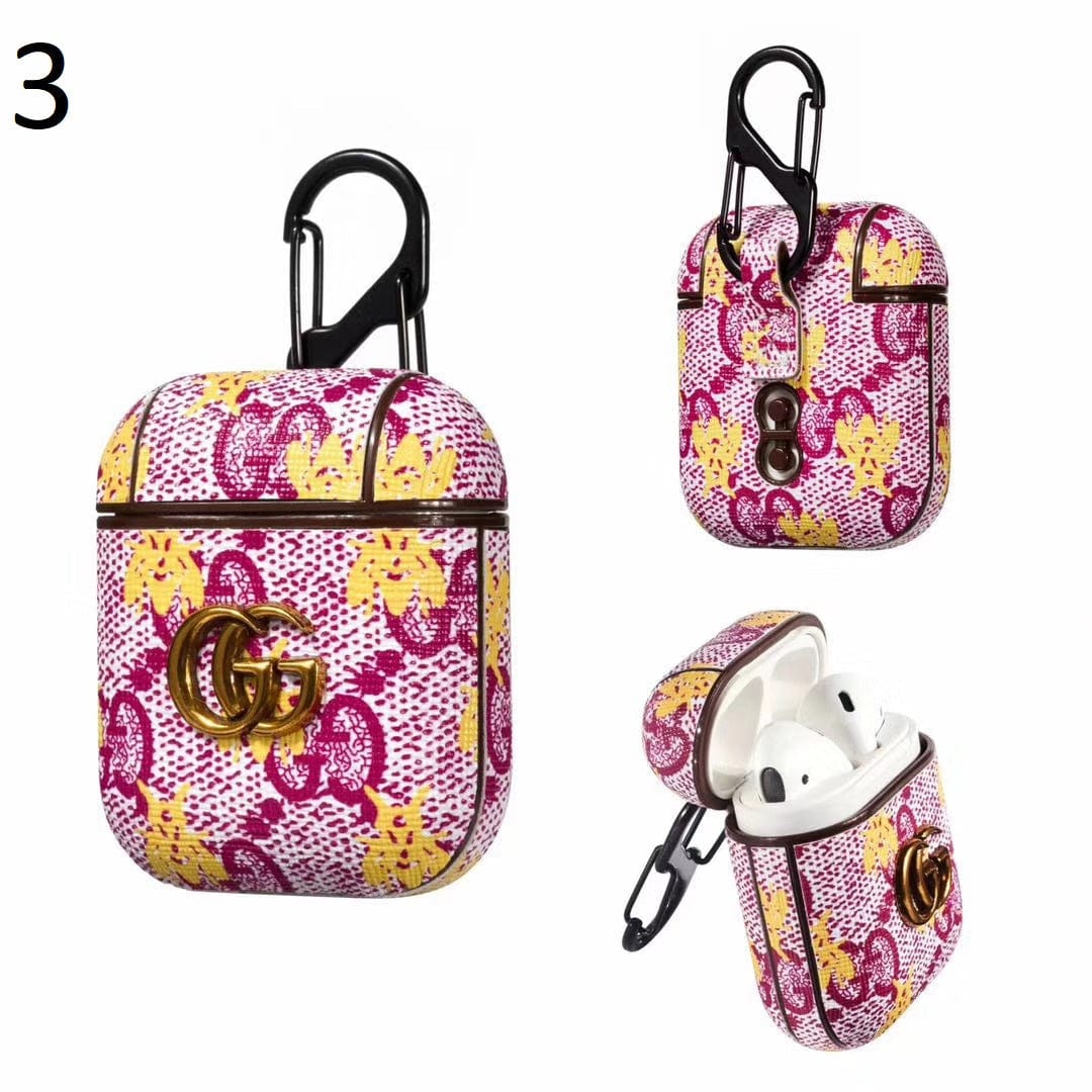 Tunde Store Colorful Gucci Airpods 3 Case | Airpods 1 & 2 leather case