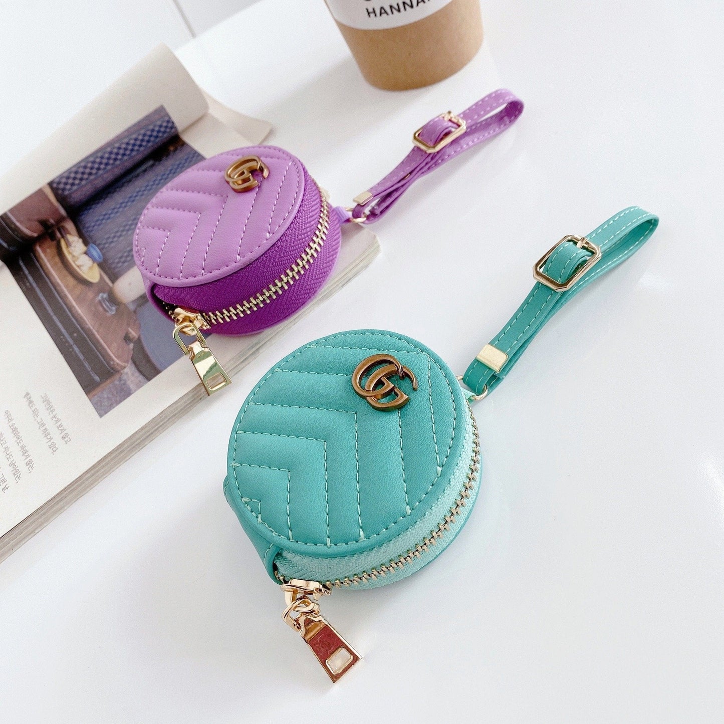 Tunde Store Colorful Louis Vuitton And Gucci Airpods Pro Leather Bag